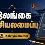 இலங்கை அரசியலமைப்பு, பாராளுமன்றம் மற்றும் சட்ட நூலைக் காட்டும் கல்வி விளக்கப்படம்